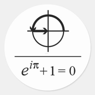 Sticker Rond Identité d'Euler