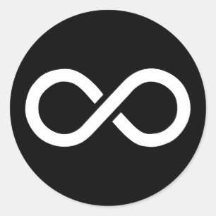 Sticker Rond Idéologie d'infini