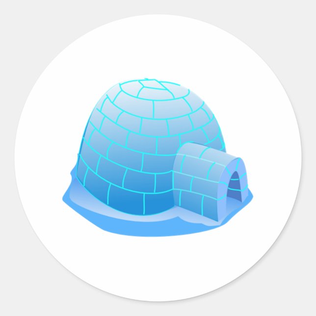 Sticker Rond Igloo (Devant)
