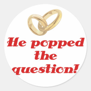 Sticker Rond Il a posé la question