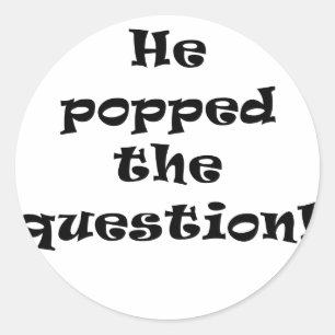 Sticker Rond Il a posé la question