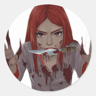 Sticker Rond Il enrage