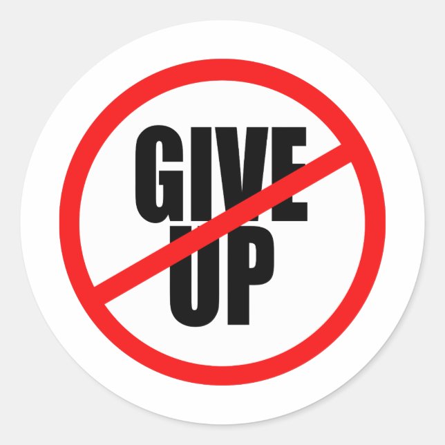 Sticker Rond il est interdit d'abandonner (Devant)