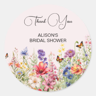 Sticker Rond Il Me Donne Des Papillons Salle Fête De Mariée Fle