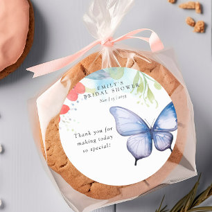 Sticker Rond Il Me Donne Fête des mariées Aux Papillons