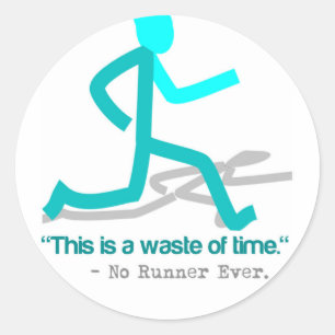 Sticker Rond Il N'A Jamais Dit Aucun Coureur