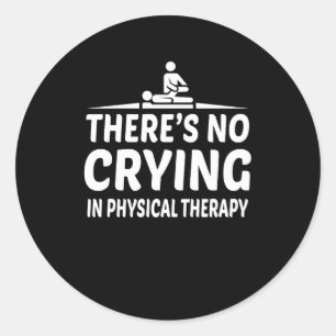 Sticker Rond Il n'y a pas de maillot de thérapie physique de pl
