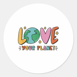Sticker Rond Il N'Y A Pas De Plan B Environnement De Protection
