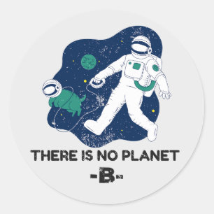 Sticker Rond Il n'y a pas de planète B - Jour des terres
