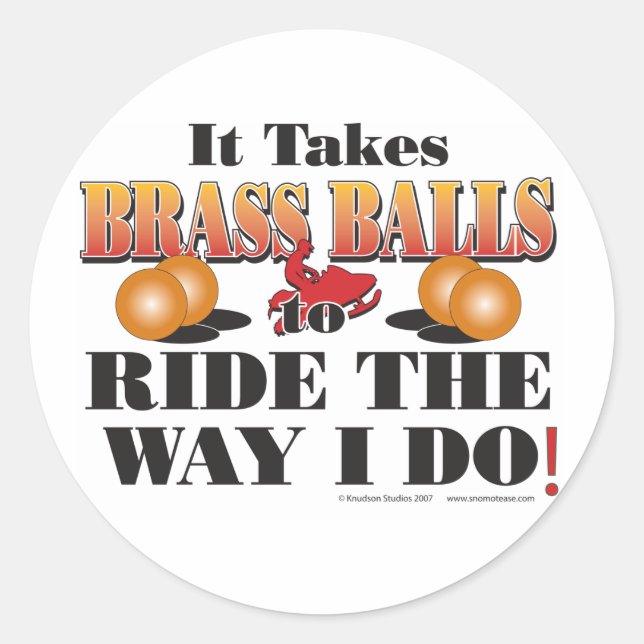 STICKER ROND IL PREND DES BALLES-BALLES (Devant)