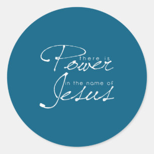 Sticker Rond Il y a Wer dans le nom de Jésus chrétien