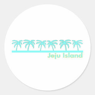 Sticker Rond Île de Jeju, Corée du Sud