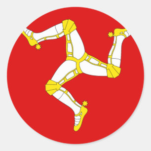 Sticker Rond Île de l'homme