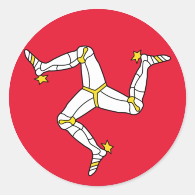 Sticker Rond île de l'homme (Devant)