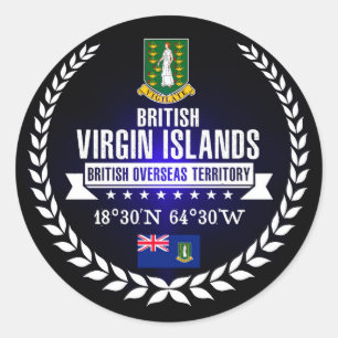 Sticker Rond Îles Vierges britanniques