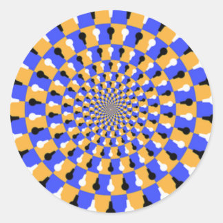 Sticker Rond Illusion de rotation