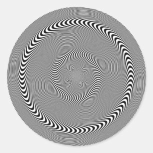 Sticker Rond Illusion d'optique - Hypnose rendue facile
