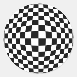 Sticker Rond Illusion optique du tableau de bord