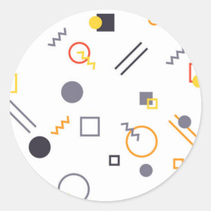 Sticker Rond Illustration cool, unique, tendance, abstraite urb