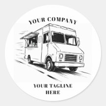 Illustration de croquis de camion de nourriture vi