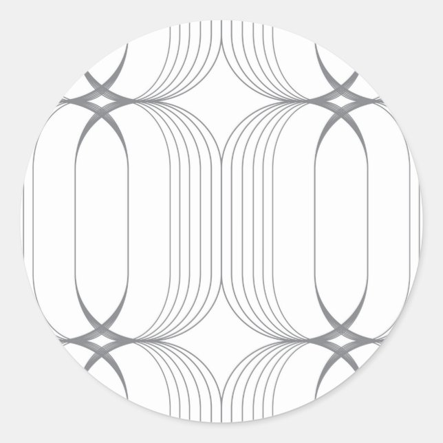 Sticker Rond Illustration de luxe moderne, simple et élégante m (Devant)