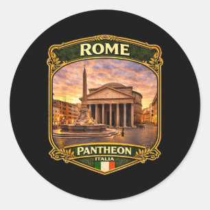 Sticker Rond Illustration d'image