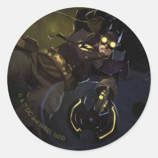 Sticker Rond Illustration d'une crise infinie, Gaslight Batman