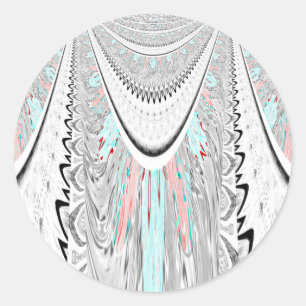 Sticker Rond Illustration vectorielle de couleur cygne douce et