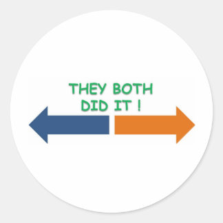 Sticker Rond ils sont tous les deux complets