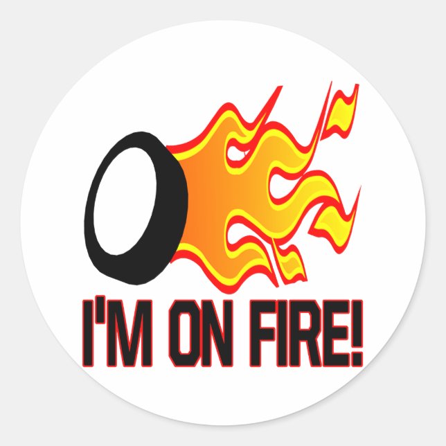 Sticker Rond Im En Feu (Devant)