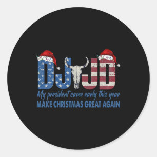 Sticker Rond I'm Just A Chill Guy Funny Mème Trump Dance 2024 P
