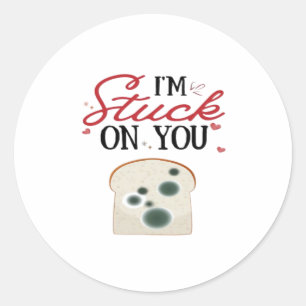 Sticker Rond Im Stuck On You Style Romantique Propre 