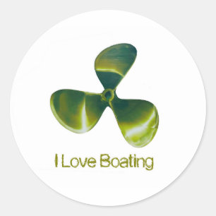 Sticker Rond Image d'hélice de bateau Classic-Round-Sticker-Glo