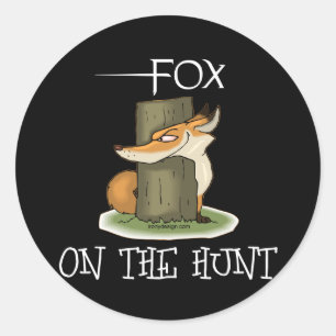 Sticker Rond Image Fox