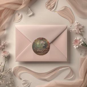 Sticker Rond Imaginaire Bois Enchantée Forêt Glow Sweet 16