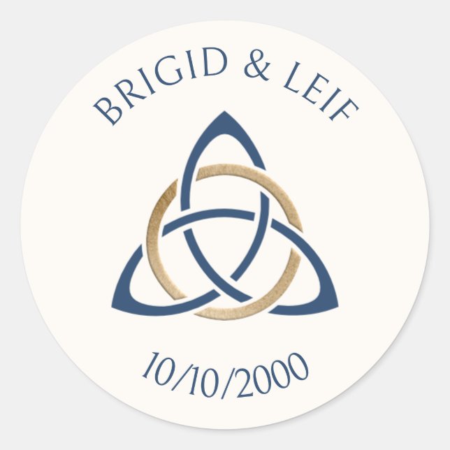 Sticker Rond Imaginaire Celtic Mariage (Devant)