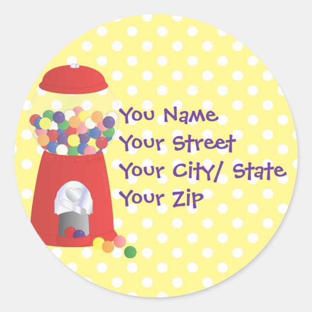 Sticker Rond Imaginaire de gumball (Devant)