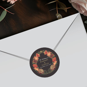 Sticker Rond Imaginaire Enchantée jardin floral mariage