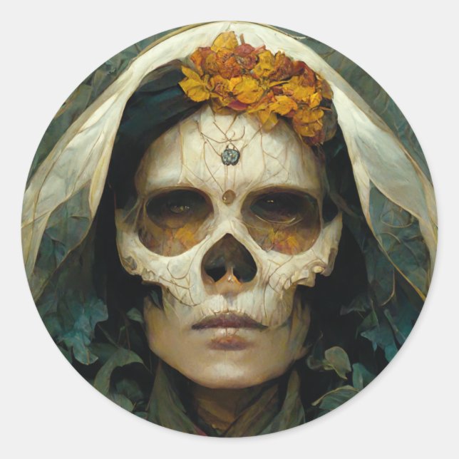 Sticker Rond Imaginaire Wood Witch 2 (Devant)