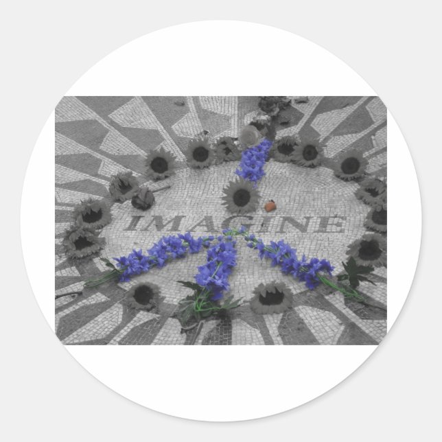 Sticker Rond imaginer (Devant)