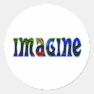 Sticker Rond Imaginez