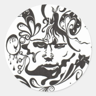 Sticker Rond "IMAGINEZ" l'autocollant