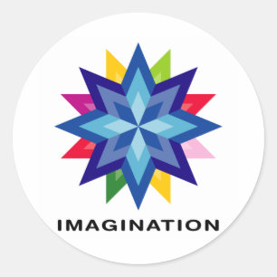 Sticker Rond Imaginez Star