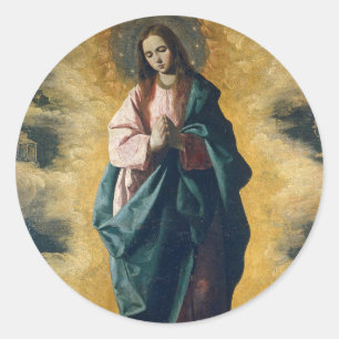 Sticker Rond Immaculée Conception de Zurbarán