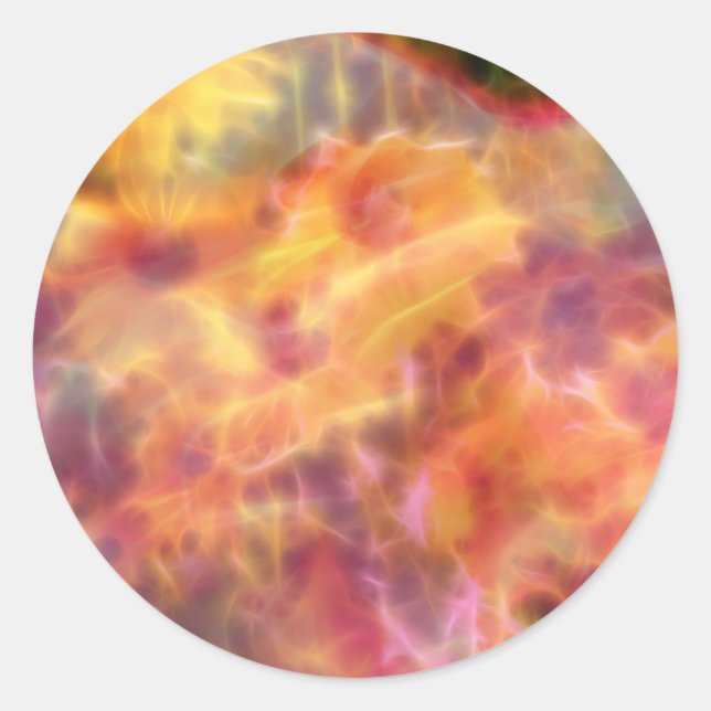 Sticker Rond ImplosionFleur 3 (Devant)