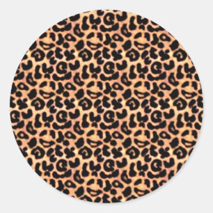 Sticker Rond Impression du haut-parleur, Poster de animal