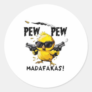 Sticker Rond Impression Oiseau Relax Fit Swea - Uni-adultes - B