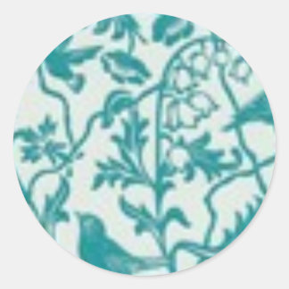 Sticker Rond Impression turquoise - Ajouter des mots à Customis