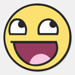 Sticker Rond Impressionnant