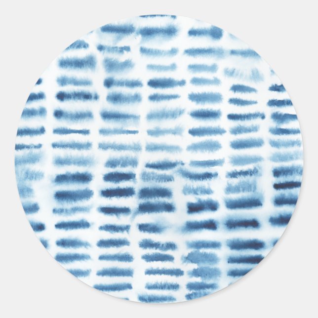 Sticker Rond Imprimer l'aquarelle Indigio (Devant)